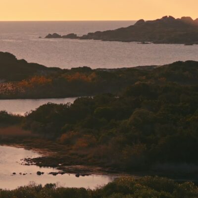Pianottoli-Caldarello au coucher de soleil