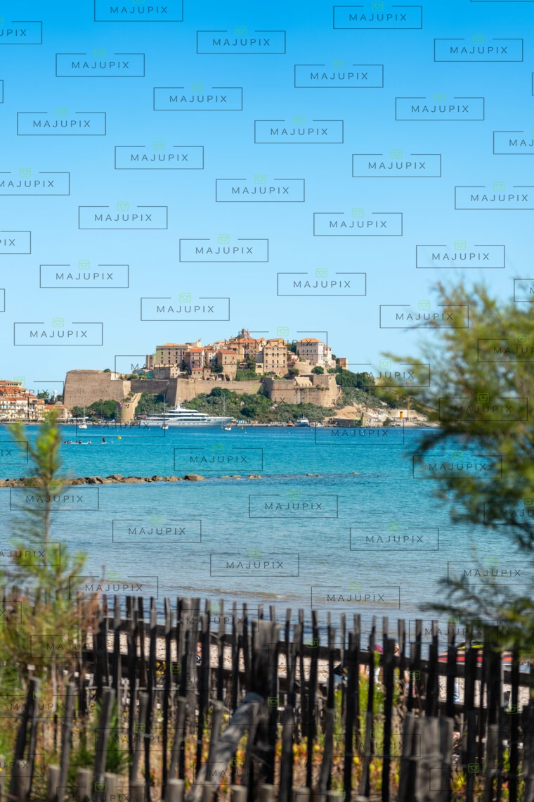 Plage et citadelle de Calvi
