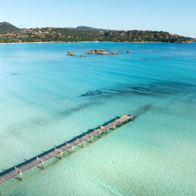 Plage de Santa Giulia Porto-Vecchio drone