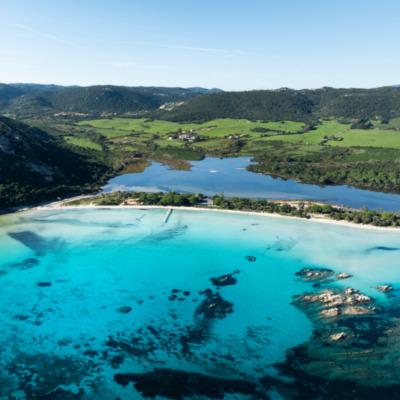 Plage de Santa Giulia Porto-Vecchio drone