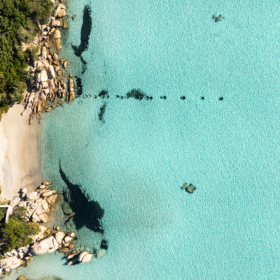 Plage de Santa Giulia Porto-Vecchio drone