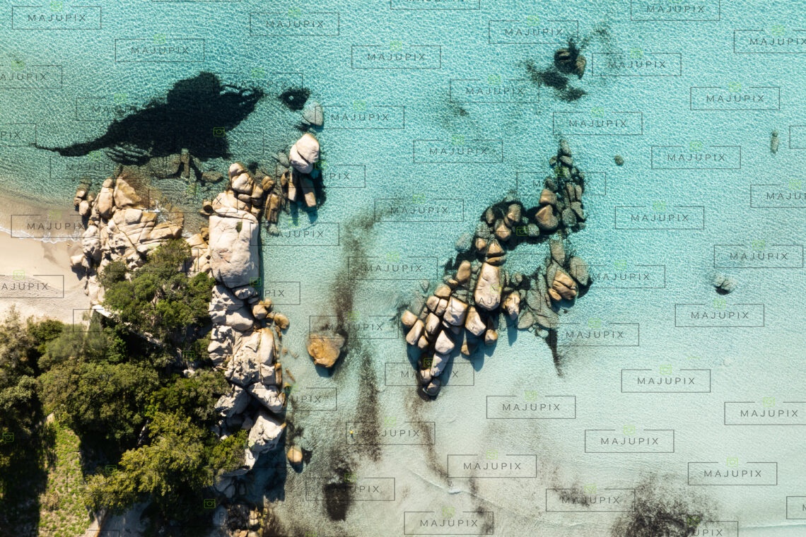 Plage de Santa Giulia Porto-Vecchio drone