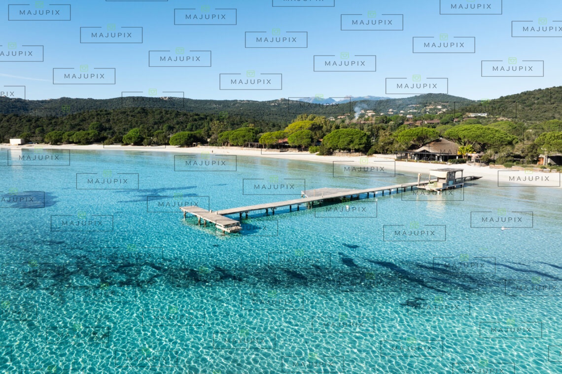 Plage de Santa Giulia Porto-Vecchio drone