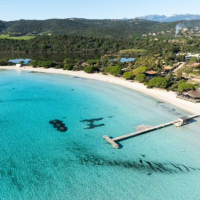 Plage de Santa Giulia Porto-Vecchio drone
