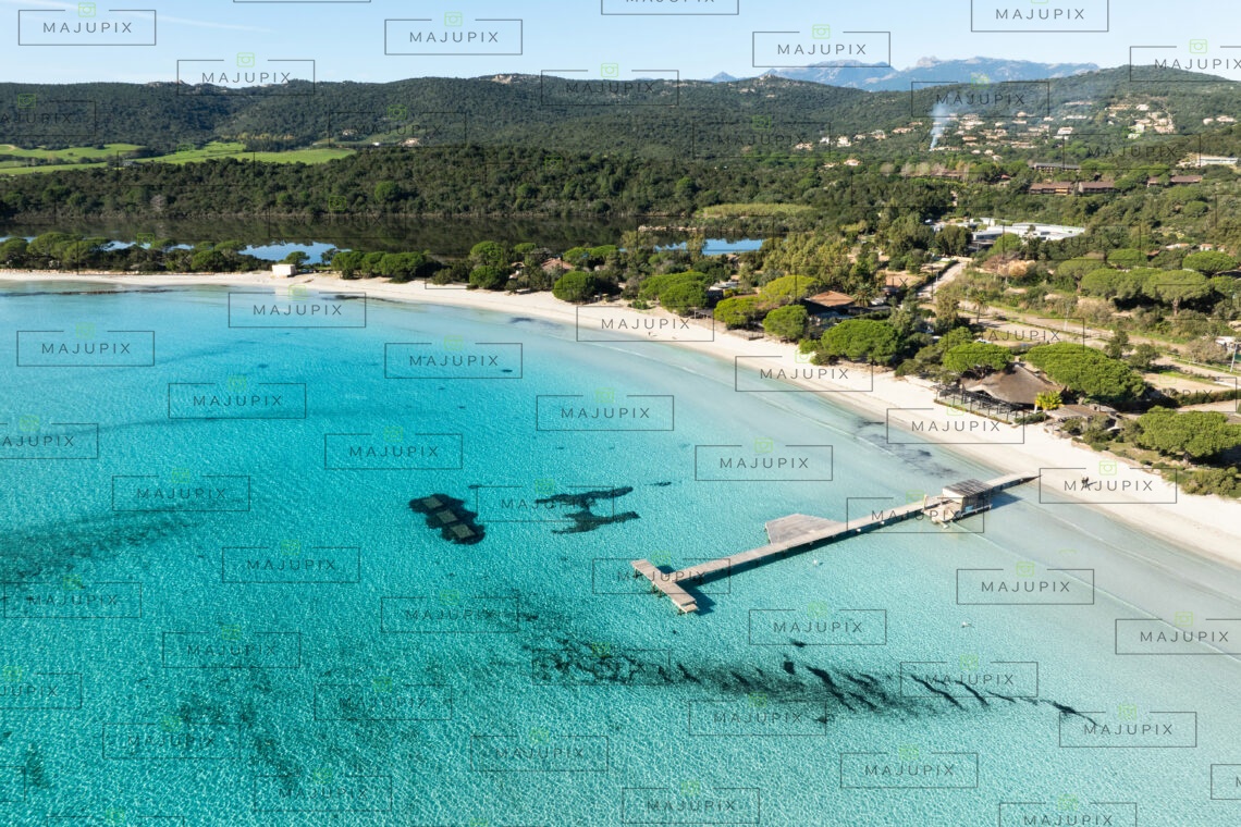 Plage de Santa Giulia Porto-Vecchio drone