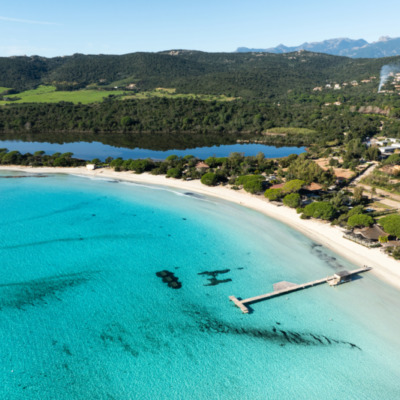 Plage de Santa Giulia Porto-Vecchio drone
