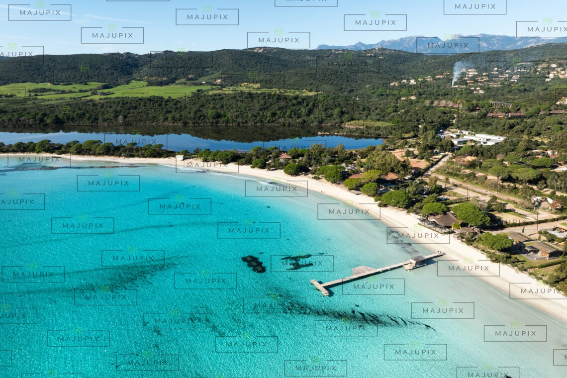 Plage de Santa Giulia Porto-Vecchio drone