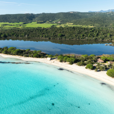 Plage de Santa Giulia Porto-Vecchio drone
