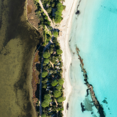 Plage de Santa Giulia Porto-Vecchio drone