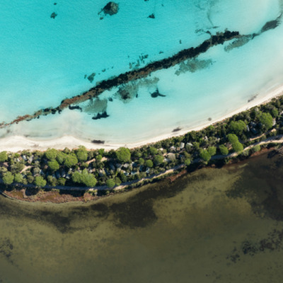 Plage de Santa Giulia Porto-Vecchio drone