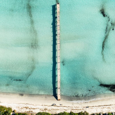 Plage de Santa Giulia Porto-Vecchio drone