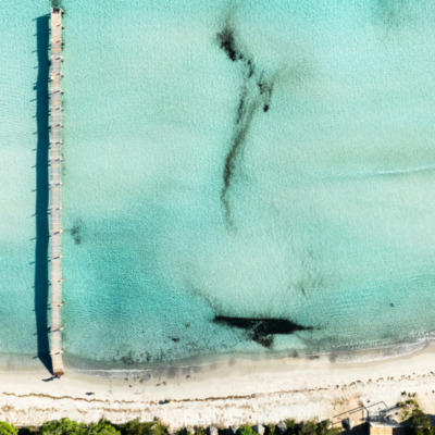 Plage de Santa Giulia Porto-Vecchio drone