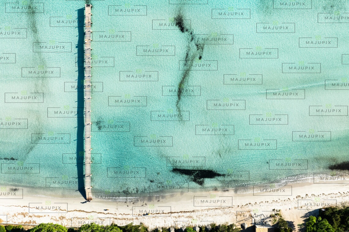 Plage de Santa Giulia Porto-Vecchio drone