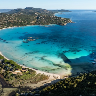 Plage de Santa Giulia Porto-Vecchio drone