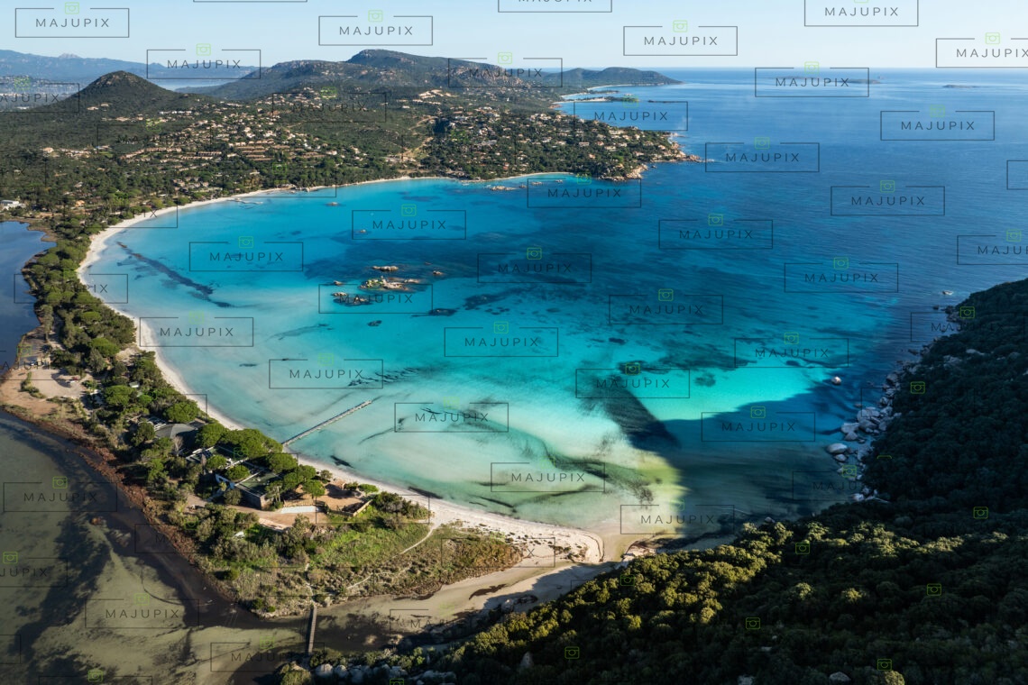 Plage de Santa Giulia Porto-Vecchio drone
