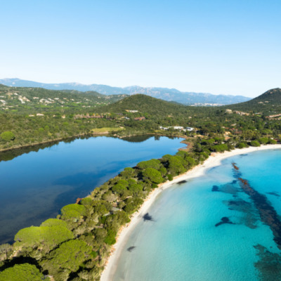 Plage de Santa Giulia Porto-Vecchio drone