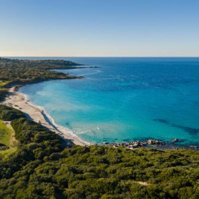 Plage de Ghjunchitu drone