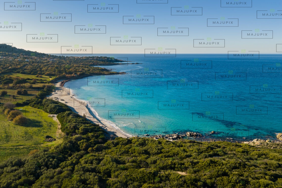 Plage de Ghjunchitu drone