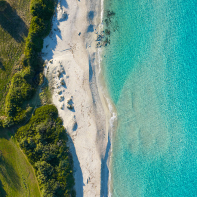 Plage Bodri à drone