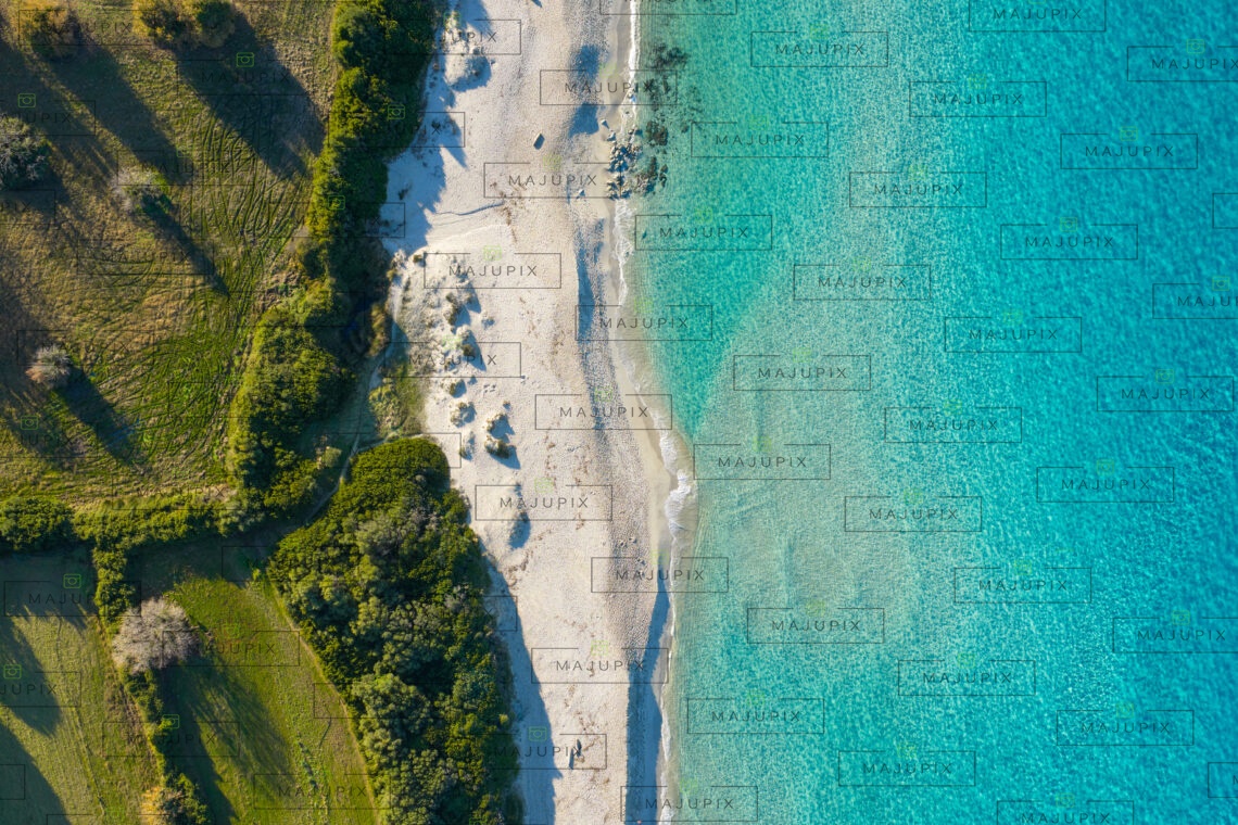 Plage Bodri à drone