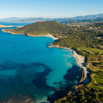 Plage de Ghjunchitu et plage de Bodri drone