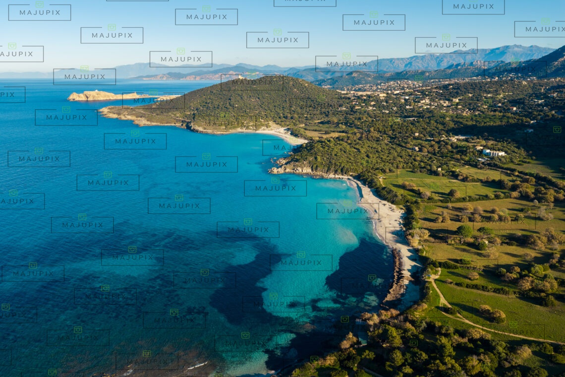 Plage de Ghjunchitu et plage de Bodri drone