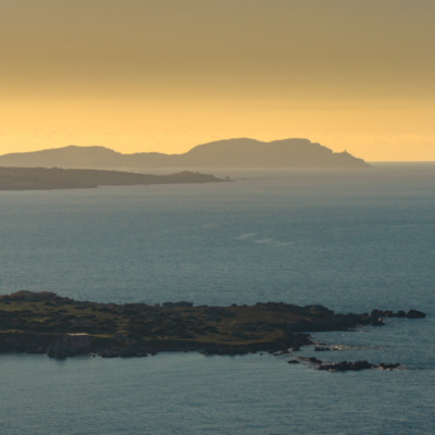 La Revellata au coucher de soleil