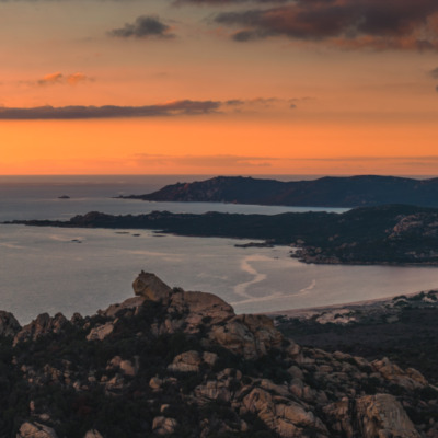 Le Lion de Roccapina au coucher de soleil drone