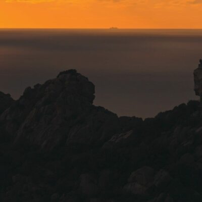 Roccapina au coucher de soleil