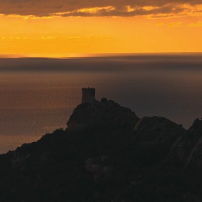 Roccapina au coucher de soleil