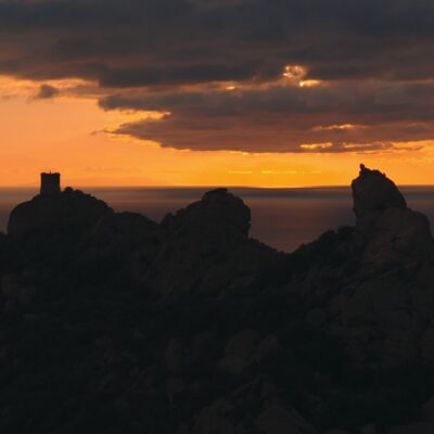 Roccapina au coucher de soleil
