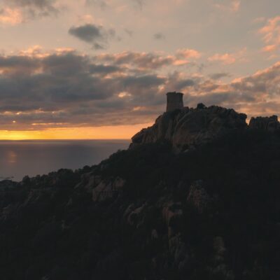 Roccapina au coucher de soleil