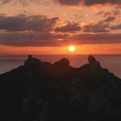 Roccapina au coucher de soleil