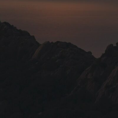 Roccapina au coucher de soleil