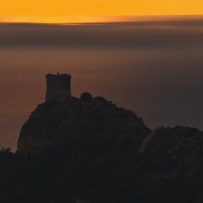 Roccapina au coucher de soleil