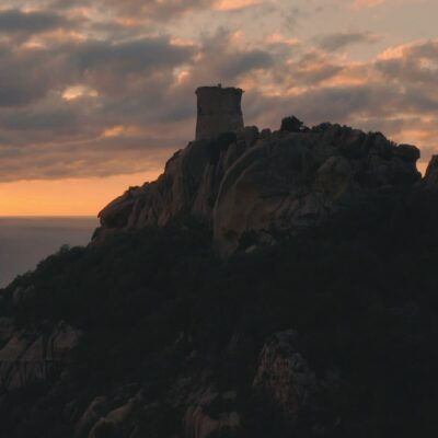 Roccapina au coucher de soleil