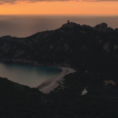 Roccapina au coucher de soleil
