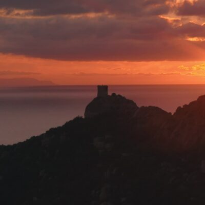 Roccapina au coucher de soleil