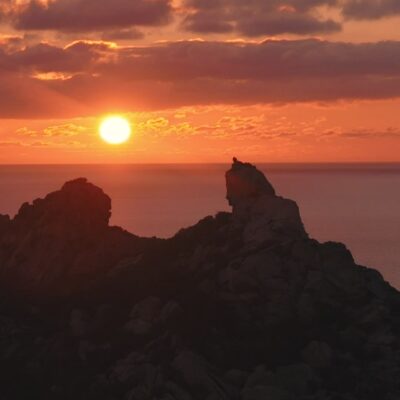 Roccapina au coucher de soleil