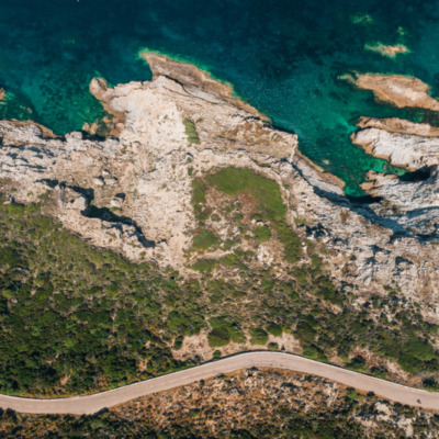 Route de Galéria drone