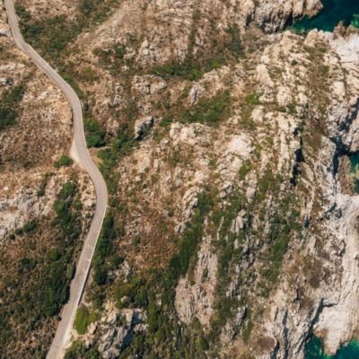 Route de Galéria drone