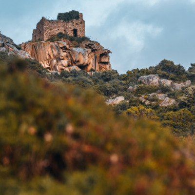 Paysage depuis la plage du Liamone