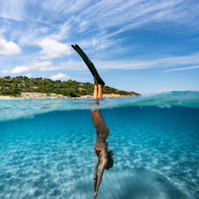 Plage de Saleccia en été