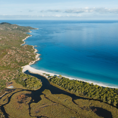 Plage de Saleccia drone