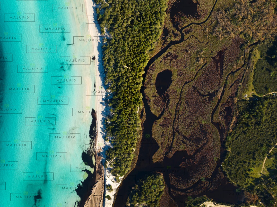 Plage de Saleccia drone