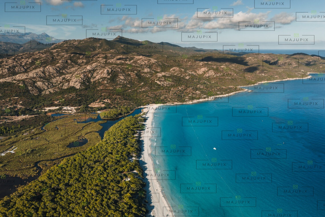 Plage de Saleccia drone