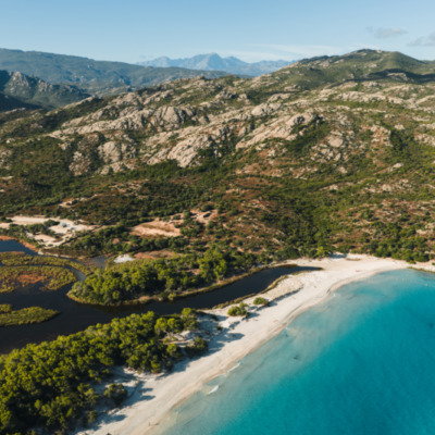Plage de Saleccia drone