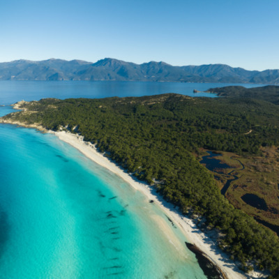 Plage de Saleccia drone