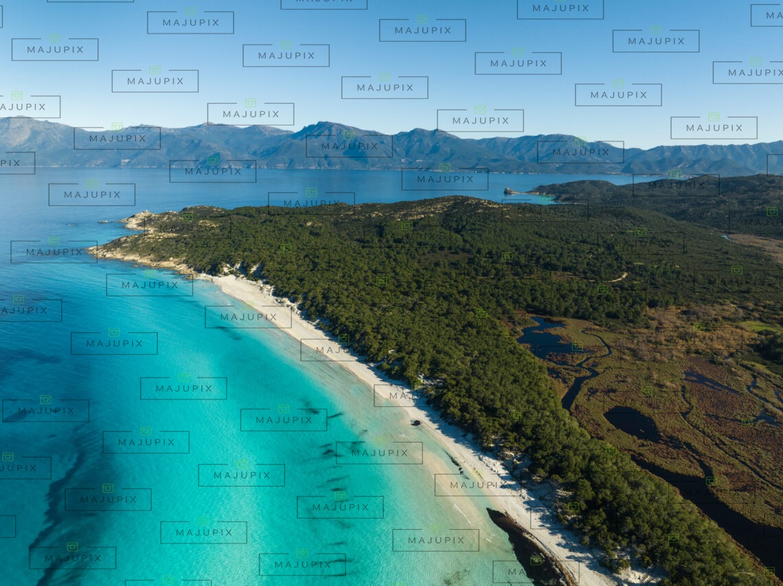 Plage de Saleccia drone