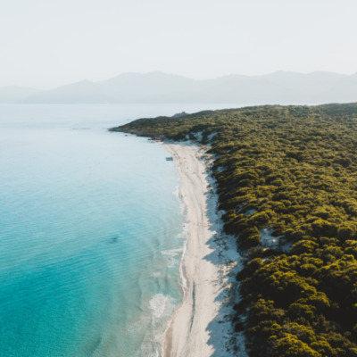 Plage de Saleccia drone